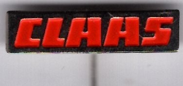 CLAAS rood op zilverkl landbouwmachines speldje ( F_016), Verzenden, Nieuw, Transport, Speldje of Pin