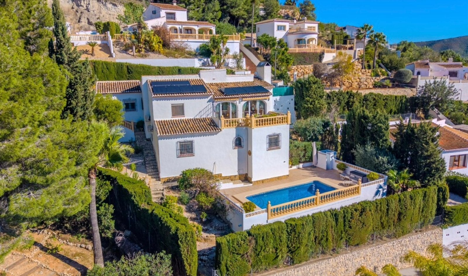 Vrijstaande vakantievilla met privezwembad in Javea Spanje, Open haard, In bergen of heuvels, Costa Blanca, Landelijk