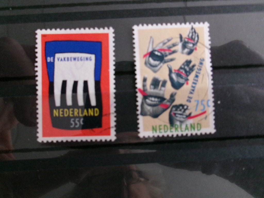 1989 - nederlandse vakbeweging (822a), Postzegels en Munten, Ophalen of Verzenden, Gestempeld
