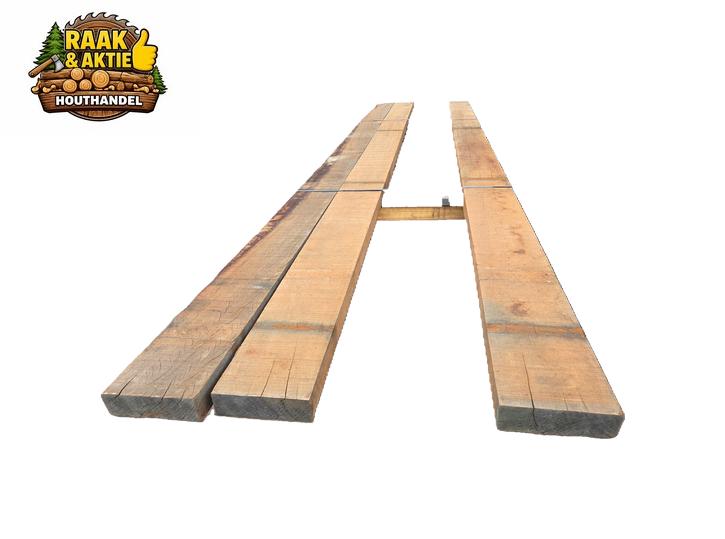 3 Hardhouten balken 6x20 cm / 4.50 m lang - nr: HB94, Ophalen, Nieuw, Hardhout, 250 cm of meer