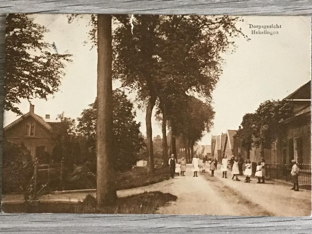 Hekelingen Dorpsgezicht 1943, Verzenden, 1940 tot 1960, Gelopen, Zuid-Holland