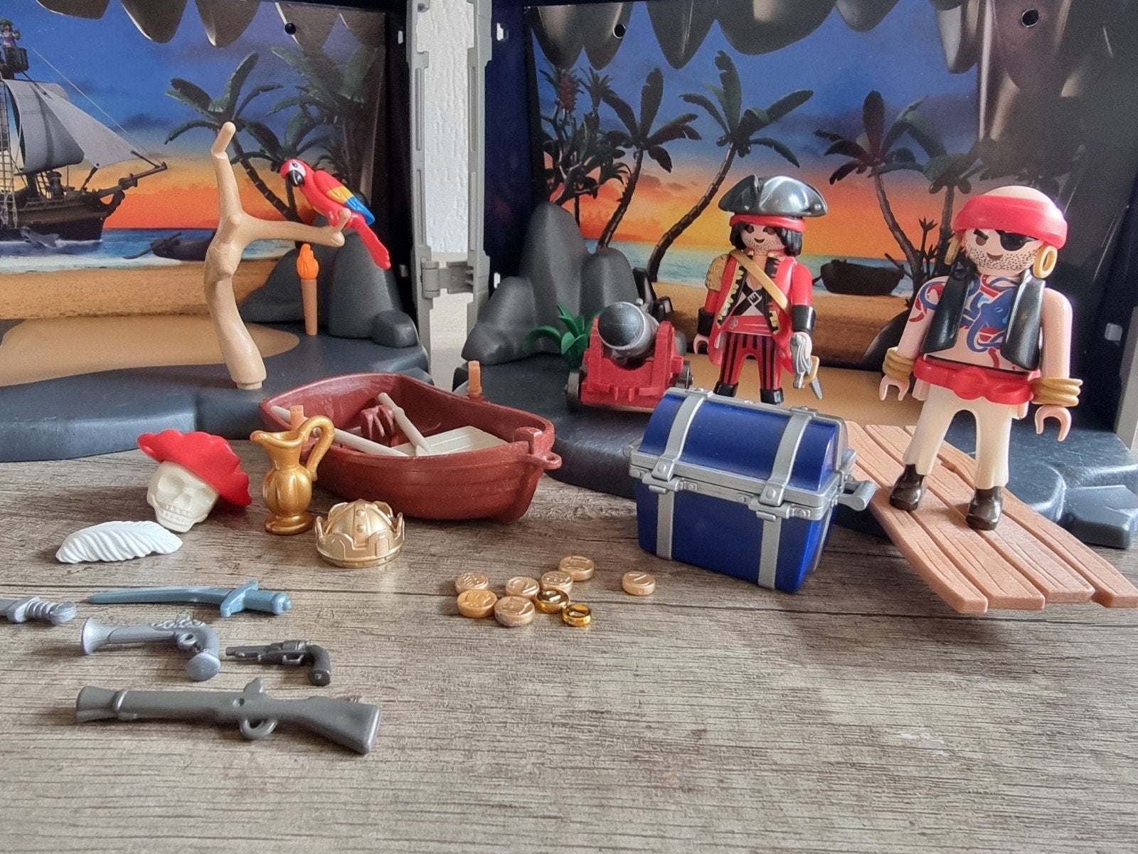 Playmobil Koffer Pirateneiland 5947, Pirates, Complete set, Overige typen, Ophalen of Verzenden
