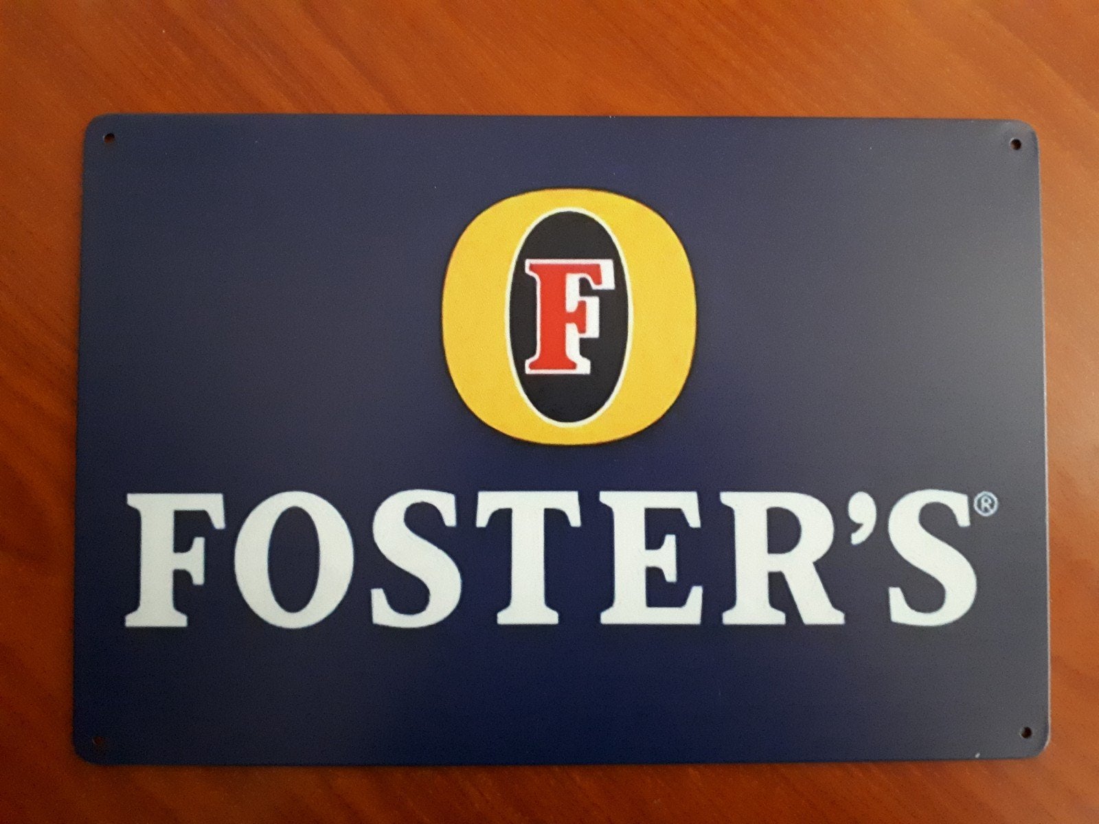 Foster's Bier 20x30 cm Metalen Reclamebord, Verzamelen, Verzenden, Nieuw, Reclamebord, Plaat of Schild, Overige merken