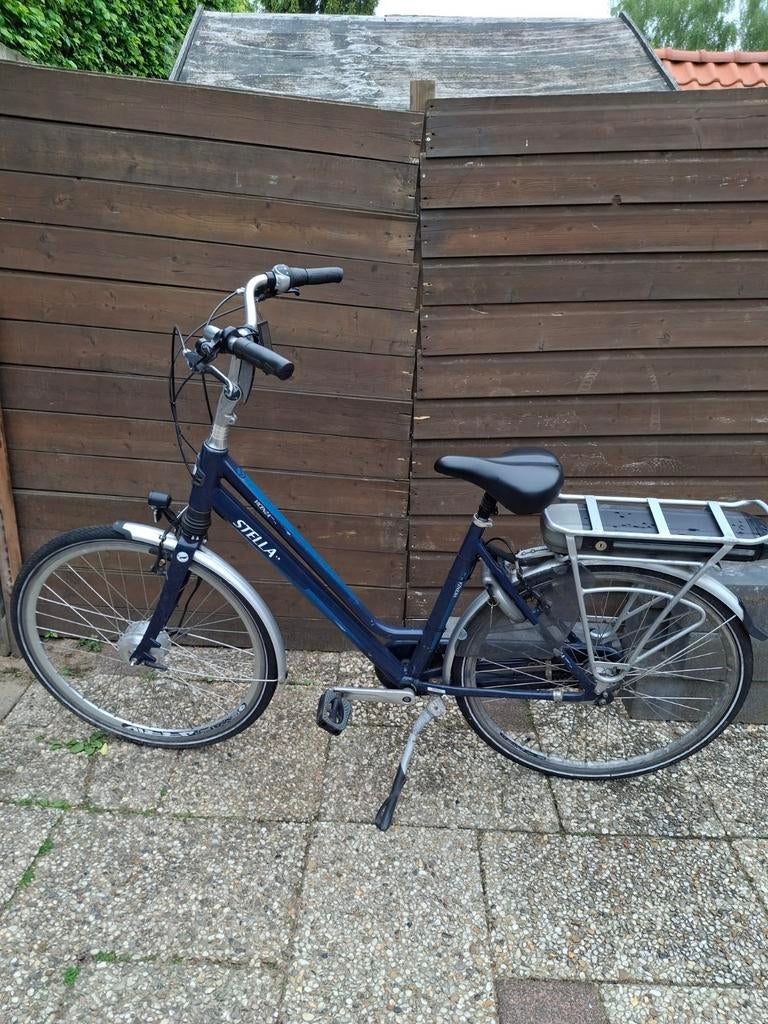 Stella elektrische fiets - Blauw, Gebruikt, Fietsen en Brommers, Elektrische fietsen, 51 tot 55 cm, Ophalen, Gebruikt, Minder dan 30 km per accu