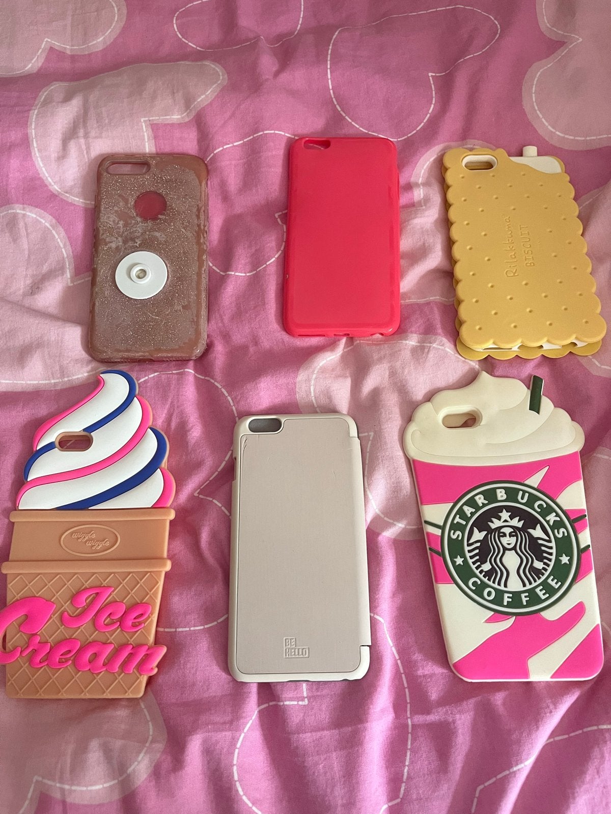 Leuke iPhone 7 Plus hoesjes - diverse designs, Telecommunicatie, Kunststof, Gebruikt, IPhone 7 Plus, Overige merken
