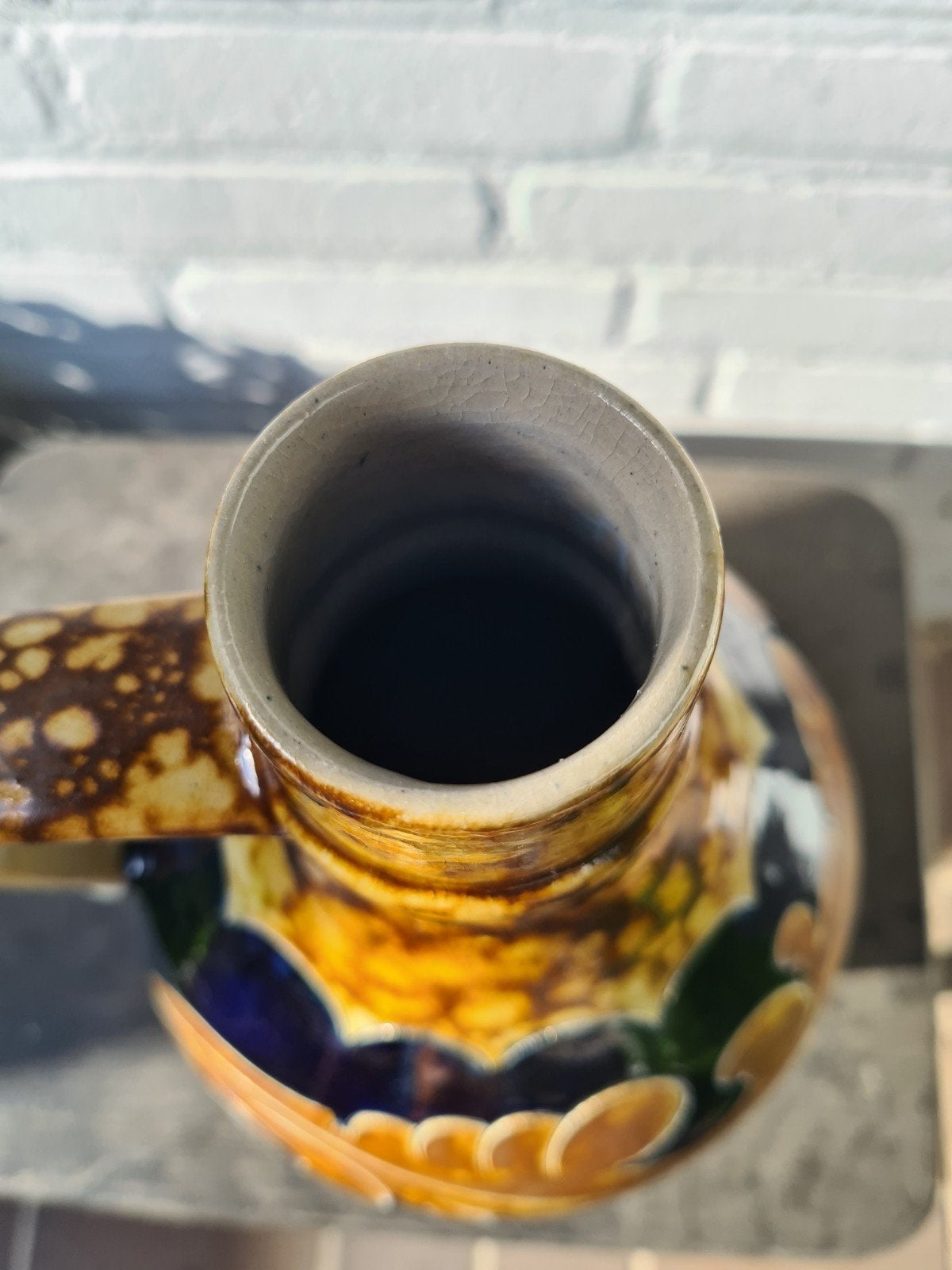 Prachtige Vintage Duitse Zoutglazuur Kruik - Westerwald 33 c, Ophalen of Verzenden