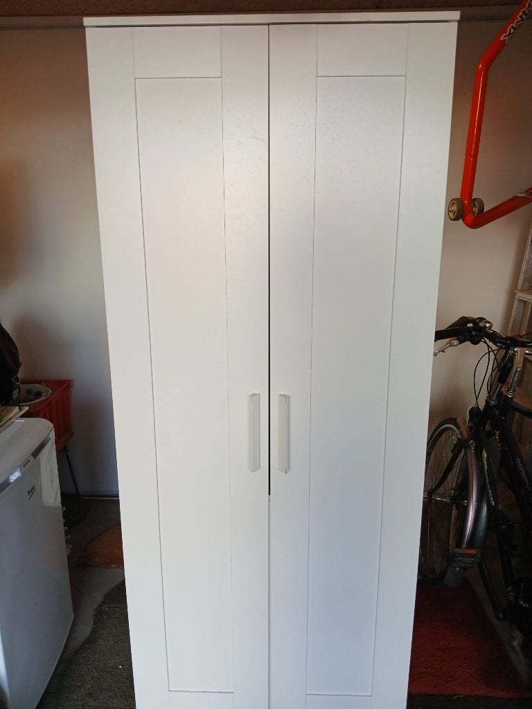 Hang- en legkast (wit), Huis en Inrichting, Kasten | Kledingkasten, Ophalen, Met deur(en), 50 tot 100 cm, Zo goed als nieuw