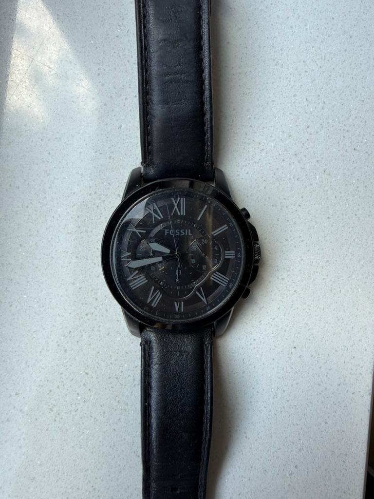 Fossil heren horloge, Ophalen of Verzenden, Gebruikt, Leer, Overige merken
