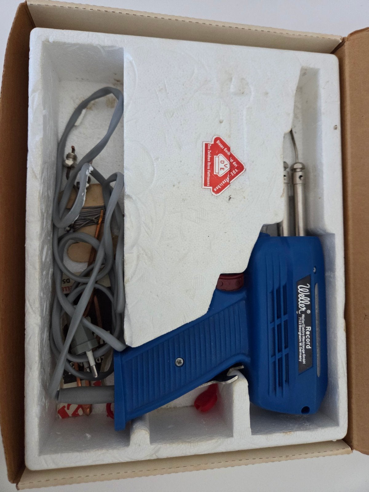 Weller Record Soldeerpistool - Vintage Soldeerbout, Ophalen of Verzenden, Gebruikt, Minder dan 150 ampère, Overige typen
