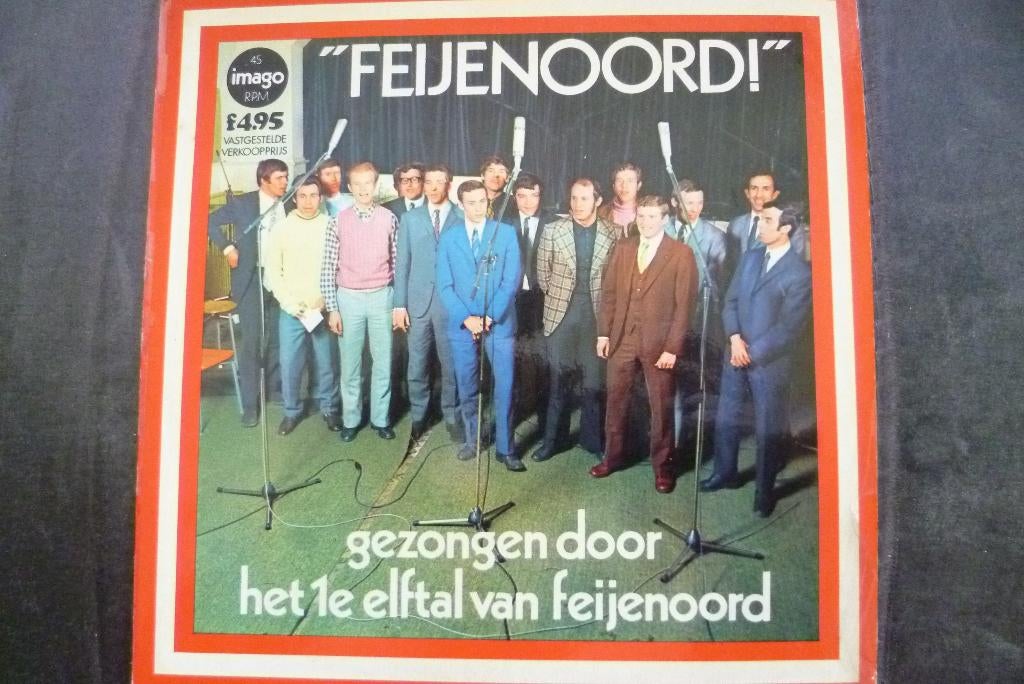 het komplete 1e elftal van feijenoord - feijenoord, 7 inch, Single, Ophalen of Verzenden, Zo goed als nieuw