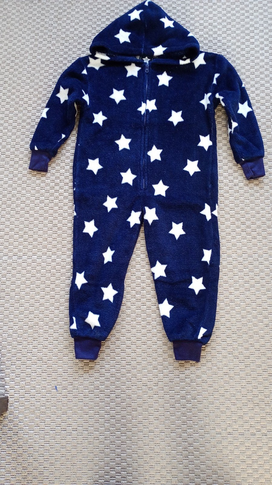 Zo goed als nieuwe donkerblauwe kinder onesie maat 110/116, Ophalen of Verzenden, Zo goed als nieuw, Jongen of Meisje
