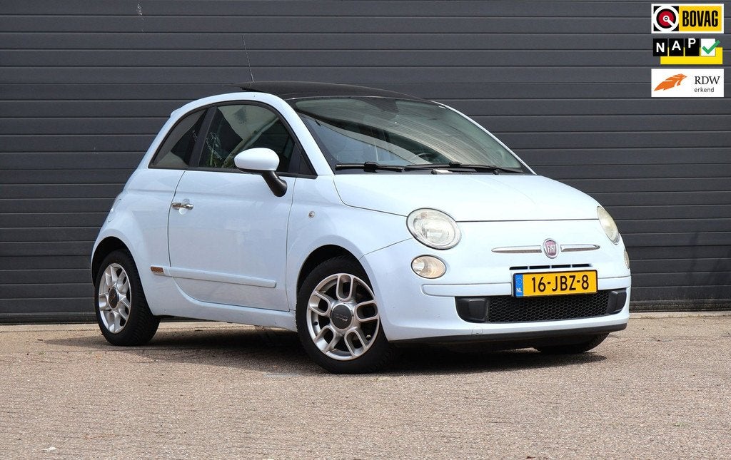 Fiat 500 1.2 Sport Automaat/Clima/Pano/Carplay/Leder, Auto's, Euro 5, Gebruikt, 4 cilinders, Leder en Stof