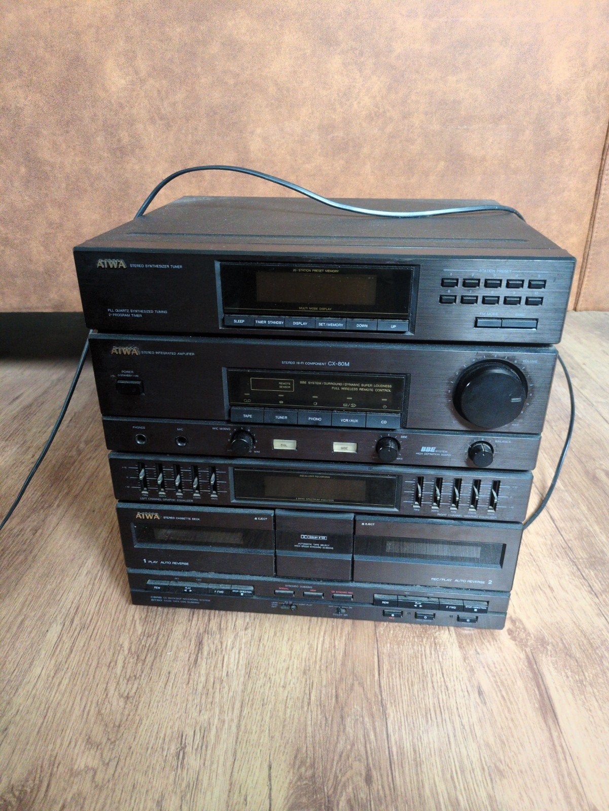 AIWA Stereo Set - Tuner, Versterker, Equalizer, Cassettedeck, Ophalen, Gebruikt, Cassettedeck, Overige merken