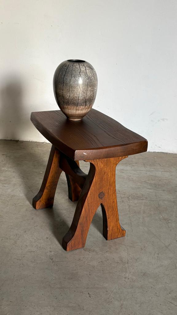 Vintage bijzettafel, Huis en Inrichting, Tafels | Bijzettafels, Ophalen of Verzenden, Rechthoekig, Minder dan 55 cm, 45 tot 60 cm