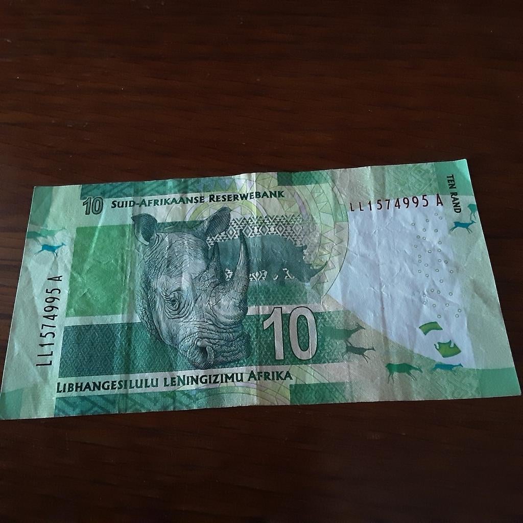 10 Rand Zuid-Afrika gebruik, Ophalen of Verzenden, Zuid-Afrika