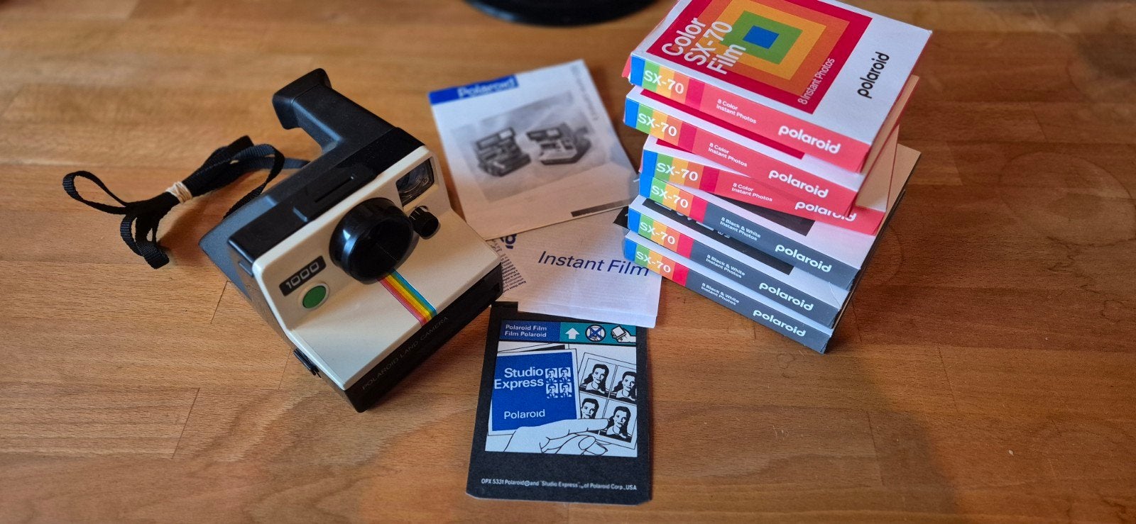 Polarpod Land Camera 1000 + 6 nieuwe filmcasettes, Audio, Tv en Foto, Fotocamera's Analoog, Ophalen of Verzenden, Gebruikt, Polaroid