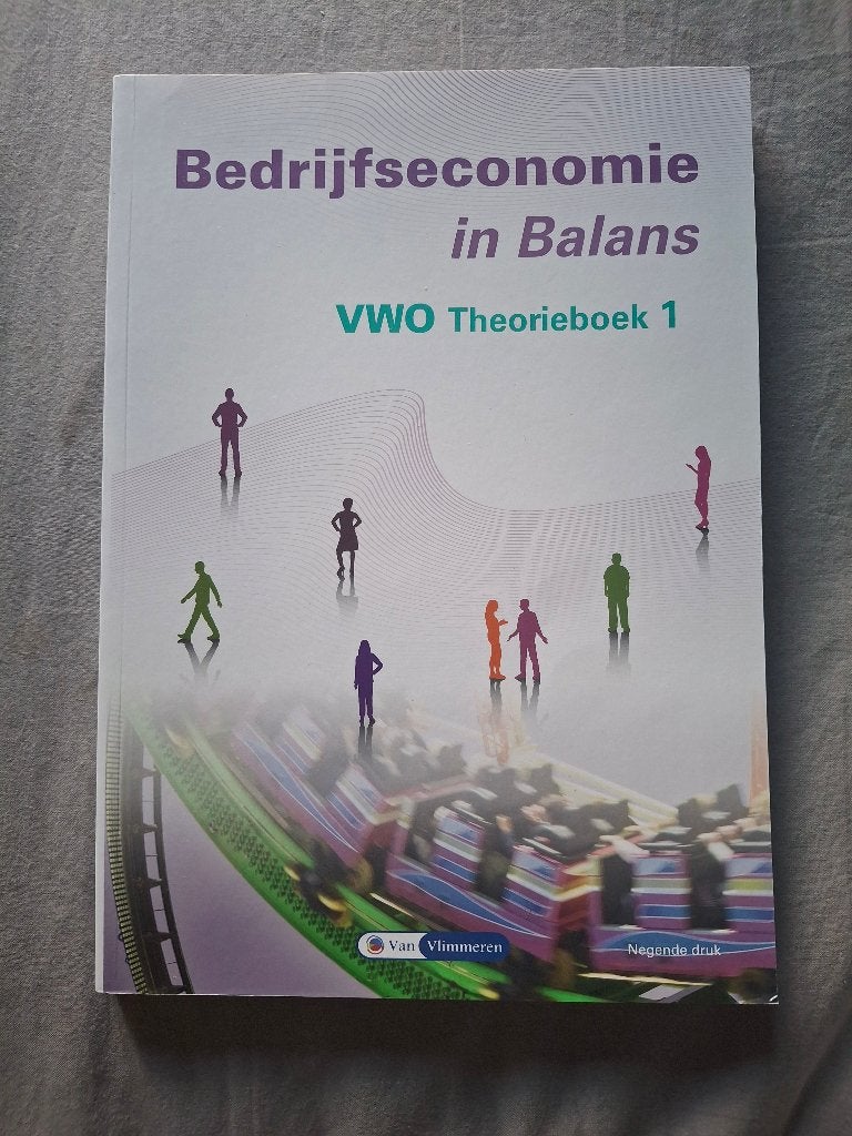 Bedrijfseconomie in Balans VWO deel 1 en 2 set compleet, VWO, Verzenden, Zo goed als nieuw, Van Vlimmeren