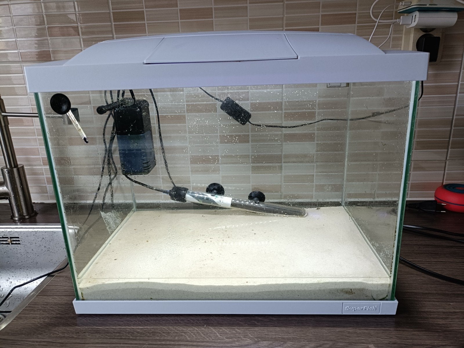 super fish aquarium, Ophalen, Zo goed als nieuw, Leeg aquarium