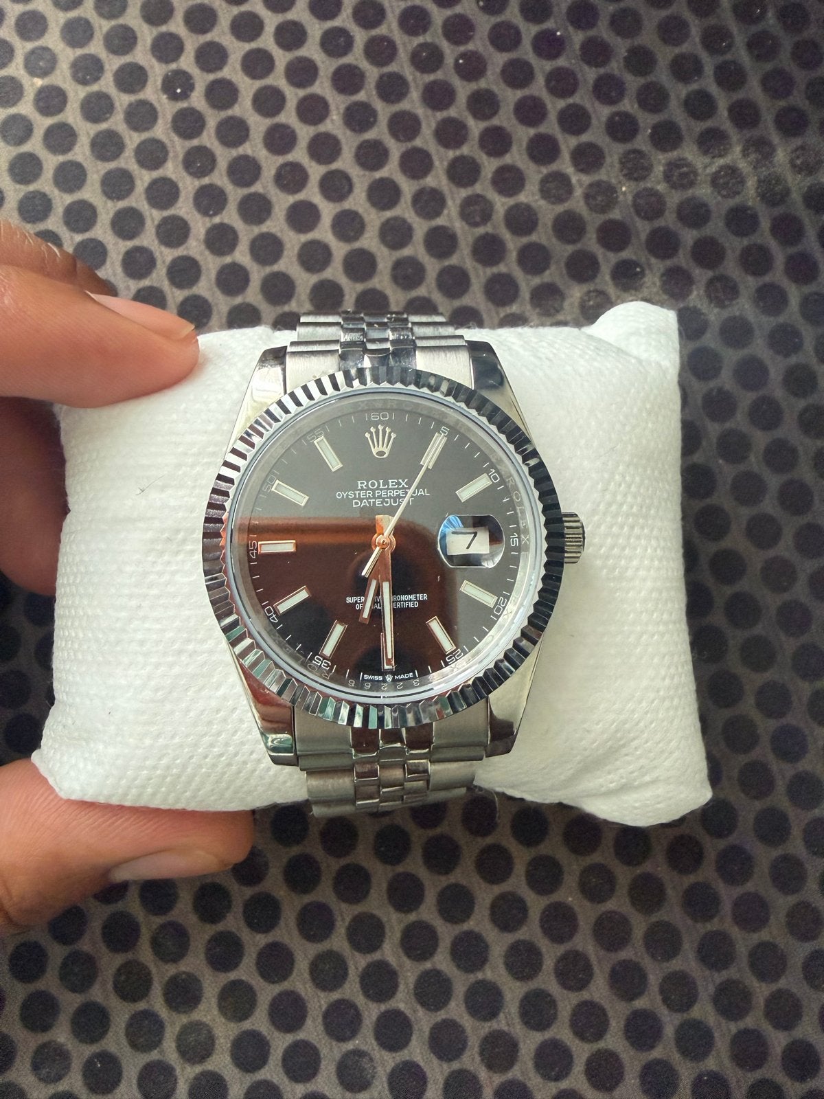 Rolex Oyster Perpetual Datejust Herenhorloge, Polshorloge, Ophalen of Verzenden, Zo goed als nieuw, Rolex