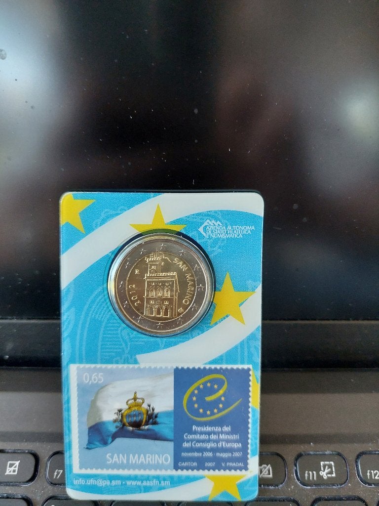 2 euro munt sanmarino, Ophalen of Verzenden, Vóór koninkrijk, Euro's, Losse munt