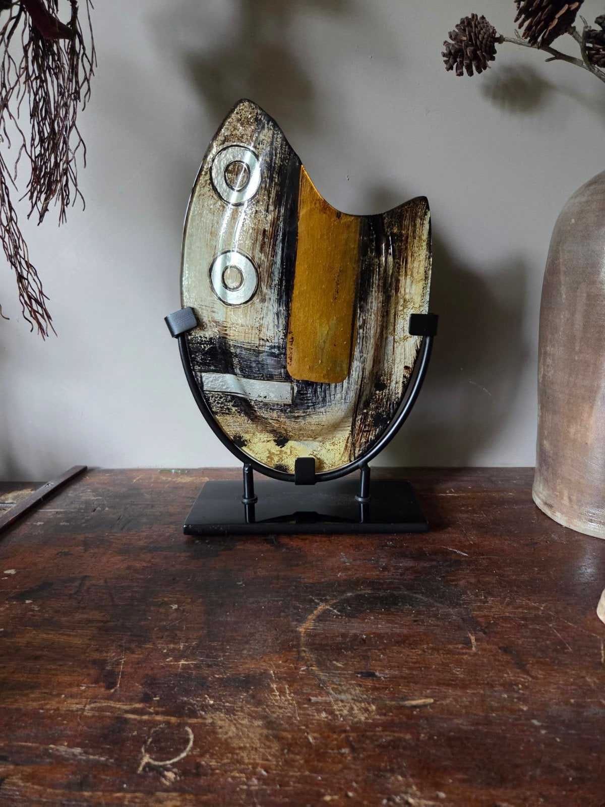 Design glazen vaas., Ophalen of Verzenden, Glas