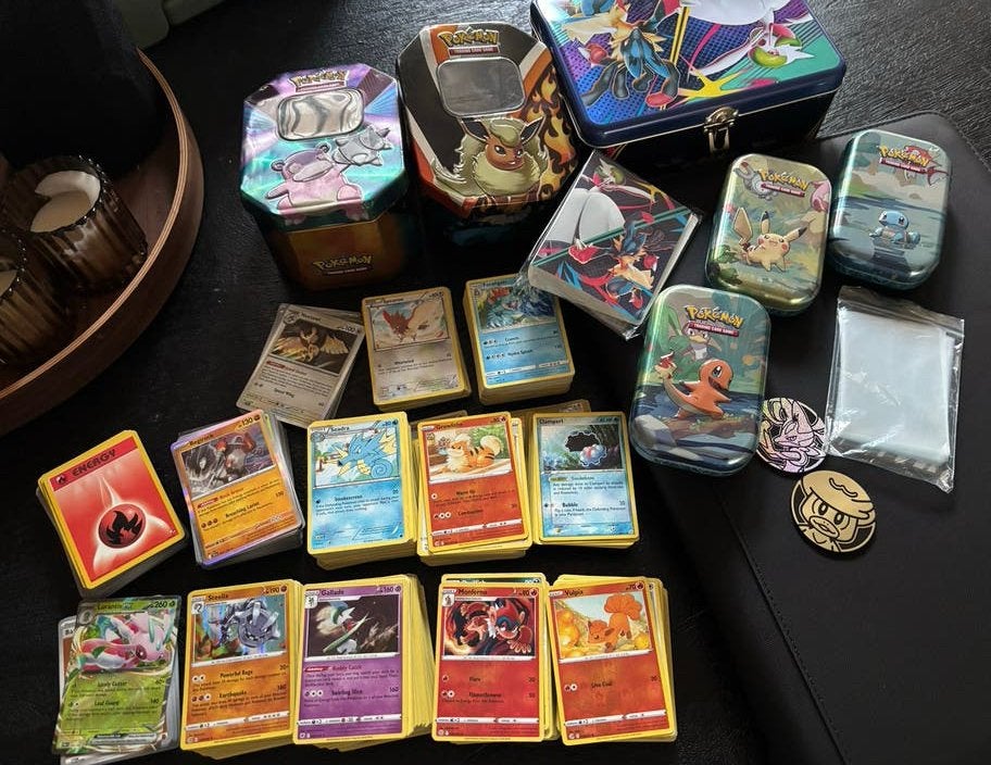 Grote verzameling oude Pokémon kaarten (ca. 1000 stuks), Ophalen of Verzenden, Gebruikt, Meerdere kaarten
