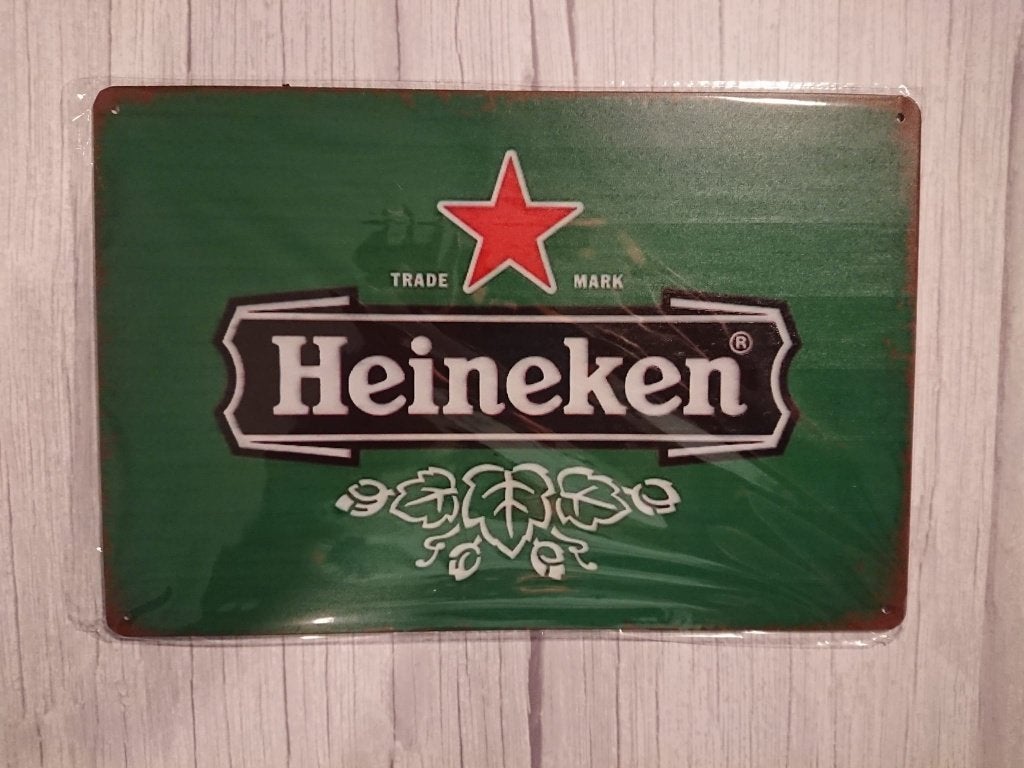 Nieuw Heineken Reclamebord - 30x20 cm, Ophalen of Verzenden, Nieuw, Reclamebord, Plaat of Schild, Heineken