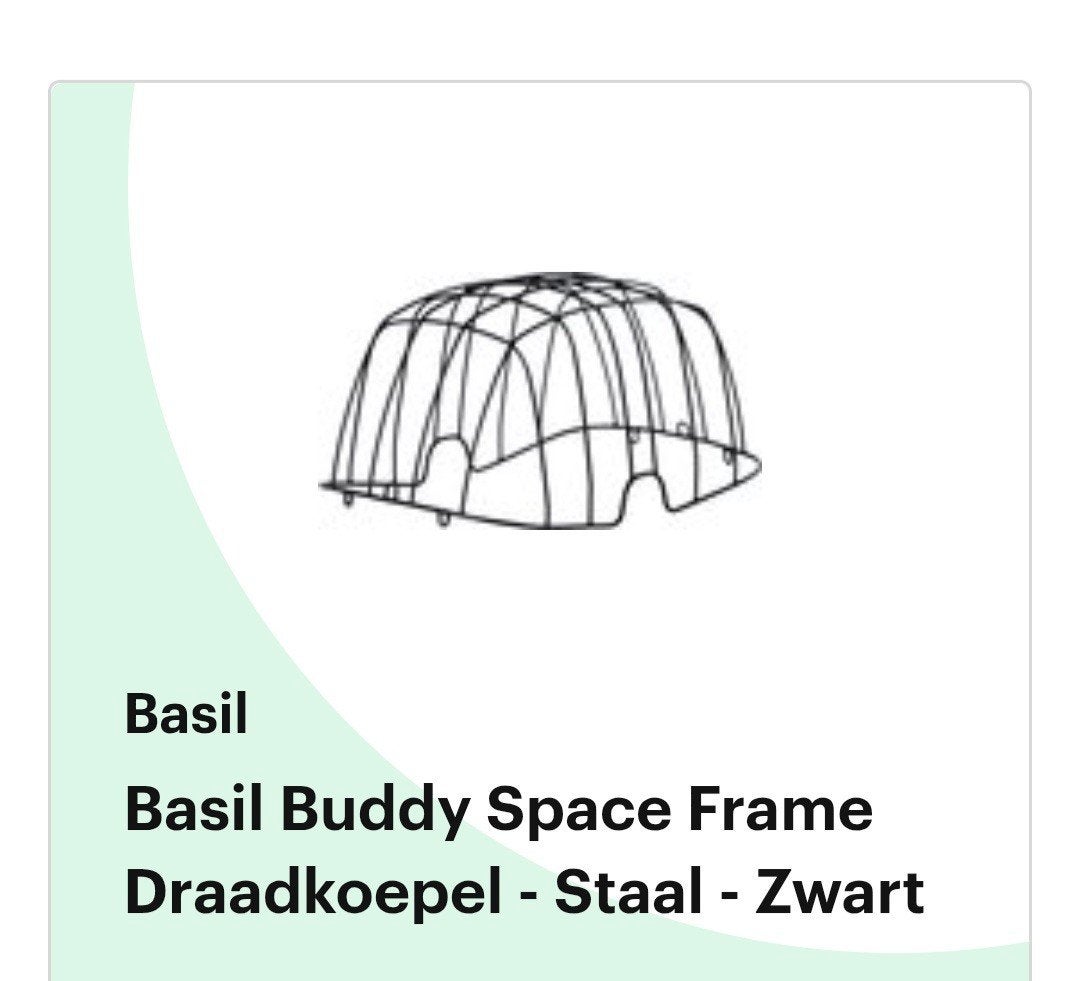 Basil Buddy Space Frame Draadkoepel - Zwart, Ophalen, Zo goed als nieuw, Basil