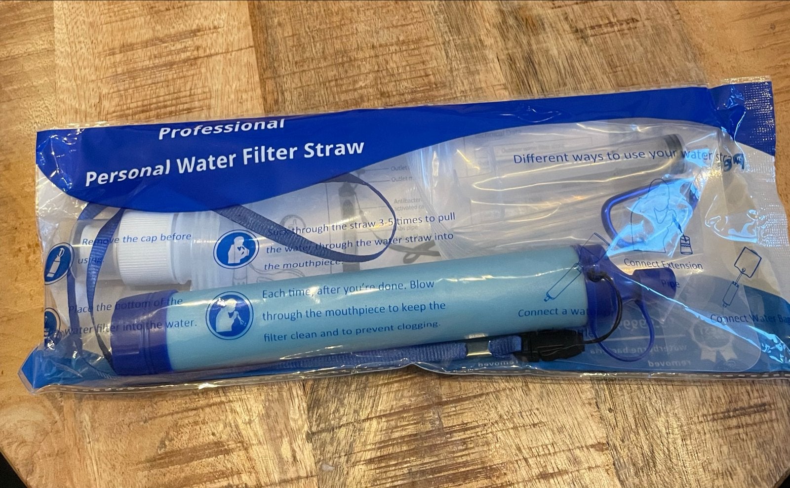 Professionele Persoonlijke Waterfilter Rietje, Caravans en Kamperen, Ophalen of Verzenden, Nieuw