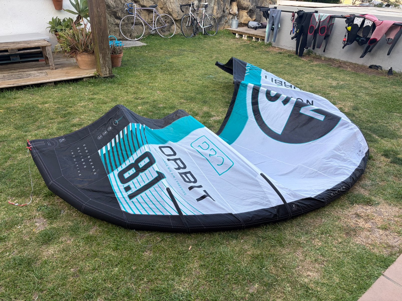 North Orbit Pro 2025 8.1m, Watersport en Boten, Gebruikt, 8 m², Geen board, Ophalen of Verzenden
