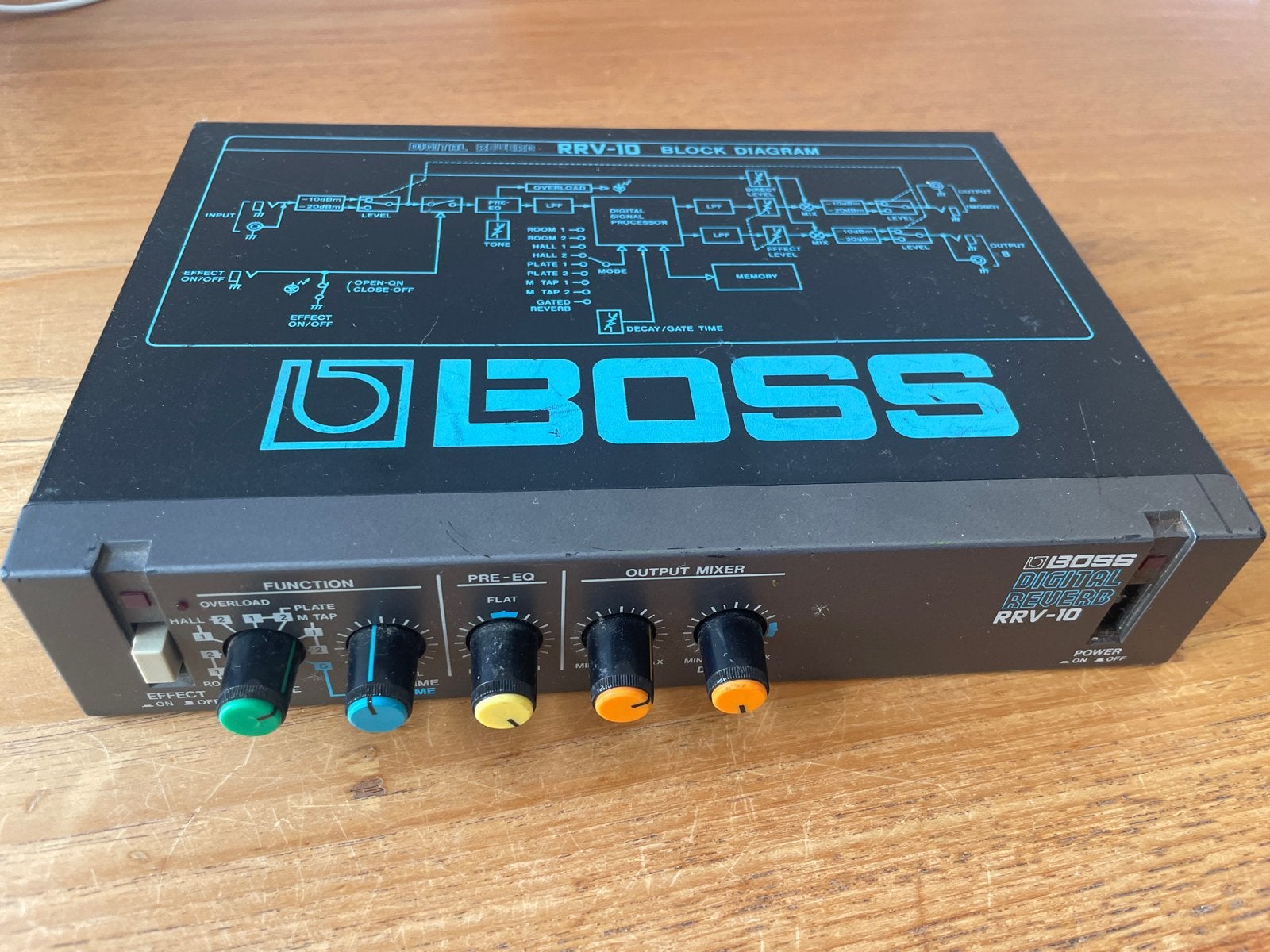 Boss RRV-10 Digital Reverb - Vintage Gitaar Effectpedaal, Ophalen of Verzenden, Gebruikt, Reverb