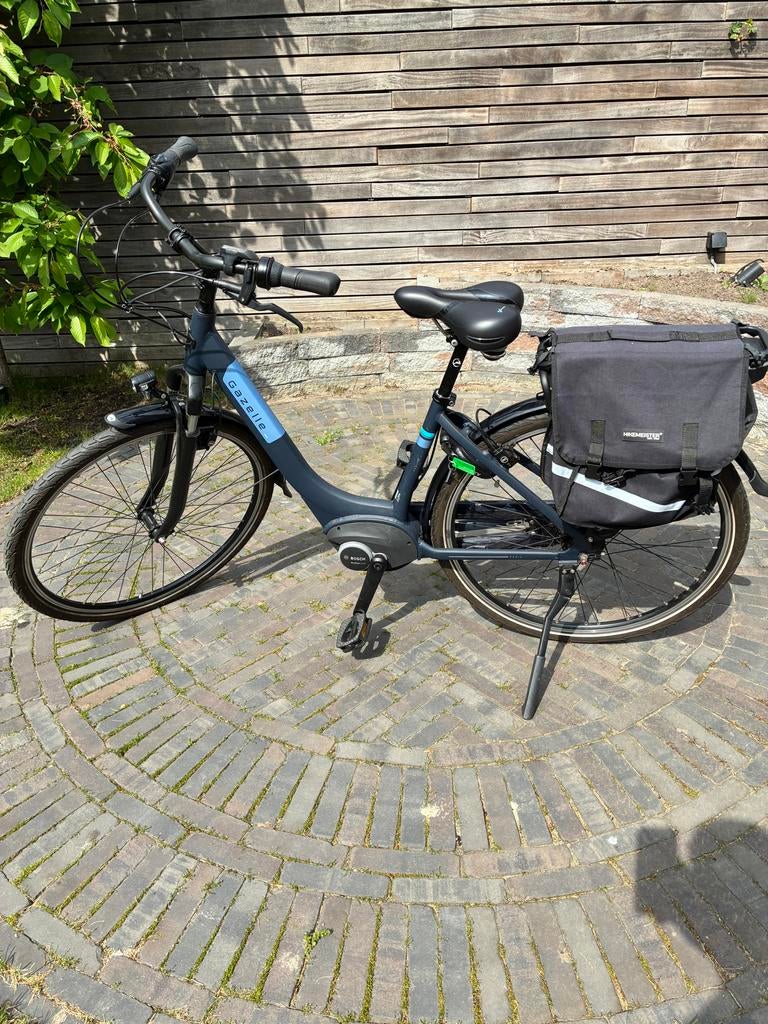 Gazelle Paris C7 Damesfiets met fietstassen, Ophalen, 53 tot 56 cm, Velgrem, Versnellingen