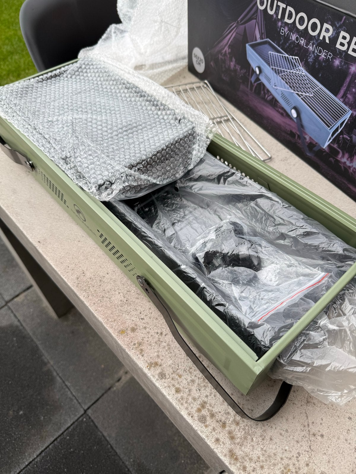 Norlander Draagbare BBQ met Grill en Bakplaat, Ophalen of Verzenden, Nieuw