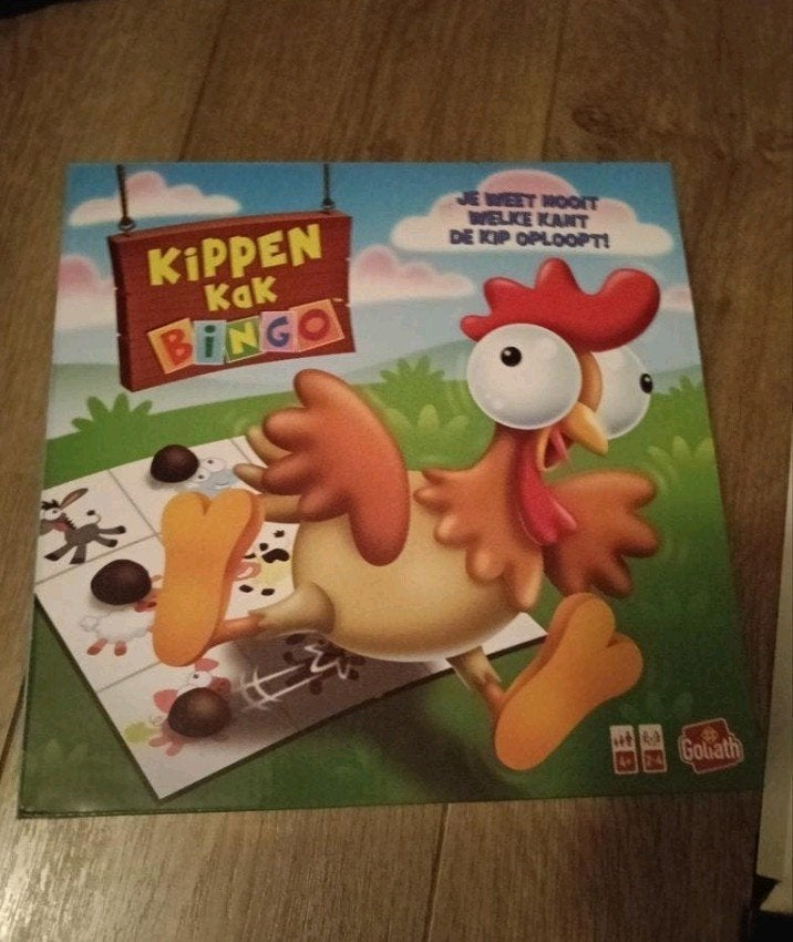Kippen Kak Bingo - Leuk familiespel, Hobby en Vrije tijd, Gezelschapsspellen | Overige, Vijf spelers of meer, Ophalen of Verzenden