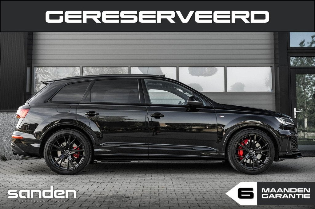 Audi Q7 60 TFSIe quattro Competition|RSseat|Pano|B&O|Massage, Auto's, Audi, Automaat, 2995 cc, Zwart, Leder