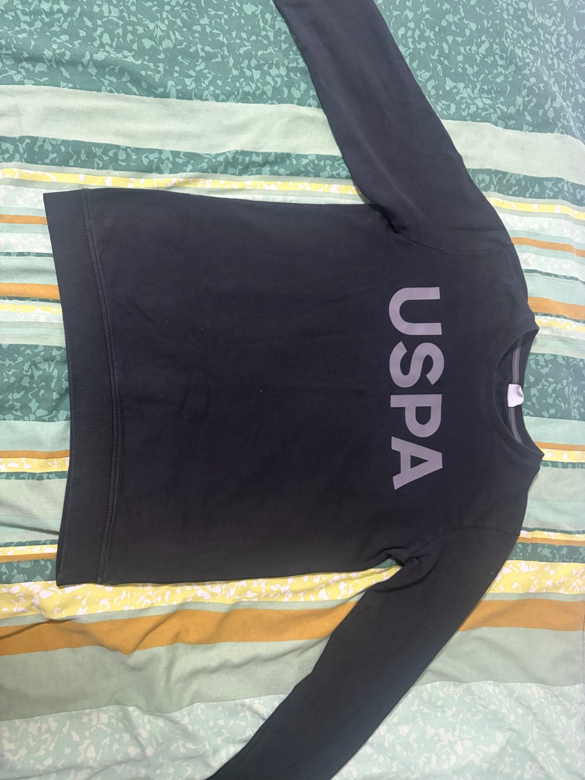 USPA Sport Trui Zwart - Maat 158-164 (13-14 jaar), Ophalen of Verzenden, Gebruikt, Jongen of Meisje, Trui of Vest