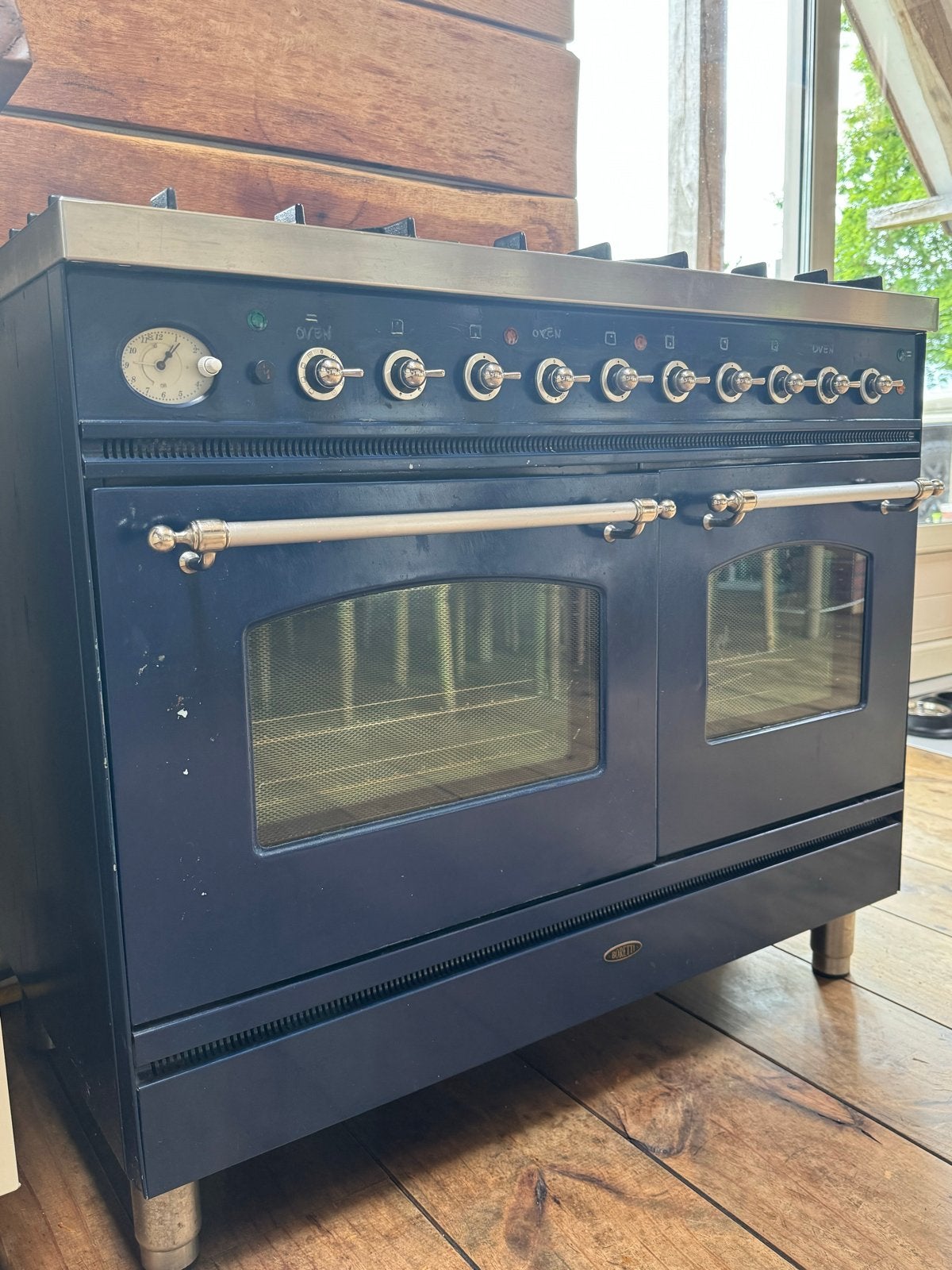 Boretti Gasfornuis met Dubbele Ovens - 60x100 cm, Witgoed en Apparatuur, Fornuizen, Ophalen, Gebruikt, 60 cm of meer, Gas
