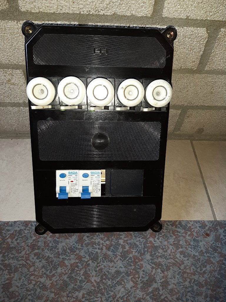 groepenkast, Doe-het-zelf en Verbouw, Elektra en Kabels, Ophalen, Gebruikt, Groepenkast