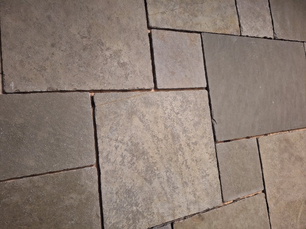Castle Stone Yellow Green tuintegels groot wildverband, Ophalen of Verzenden, Nieuw, Natuursteen, Terrastegels