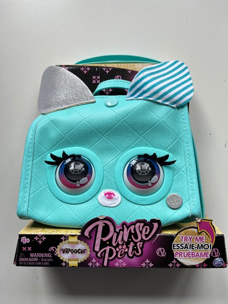 Purse Pets VIPooch Interactieve Tas - Turquoise, Overige kleuren, Tas, Nieuw, Ophalen of Verzenden