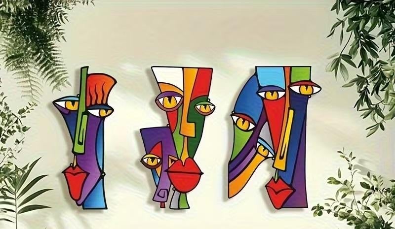 Pablo Picasso - Driedelige Wanddecoratie - Kunststof, Verzenden