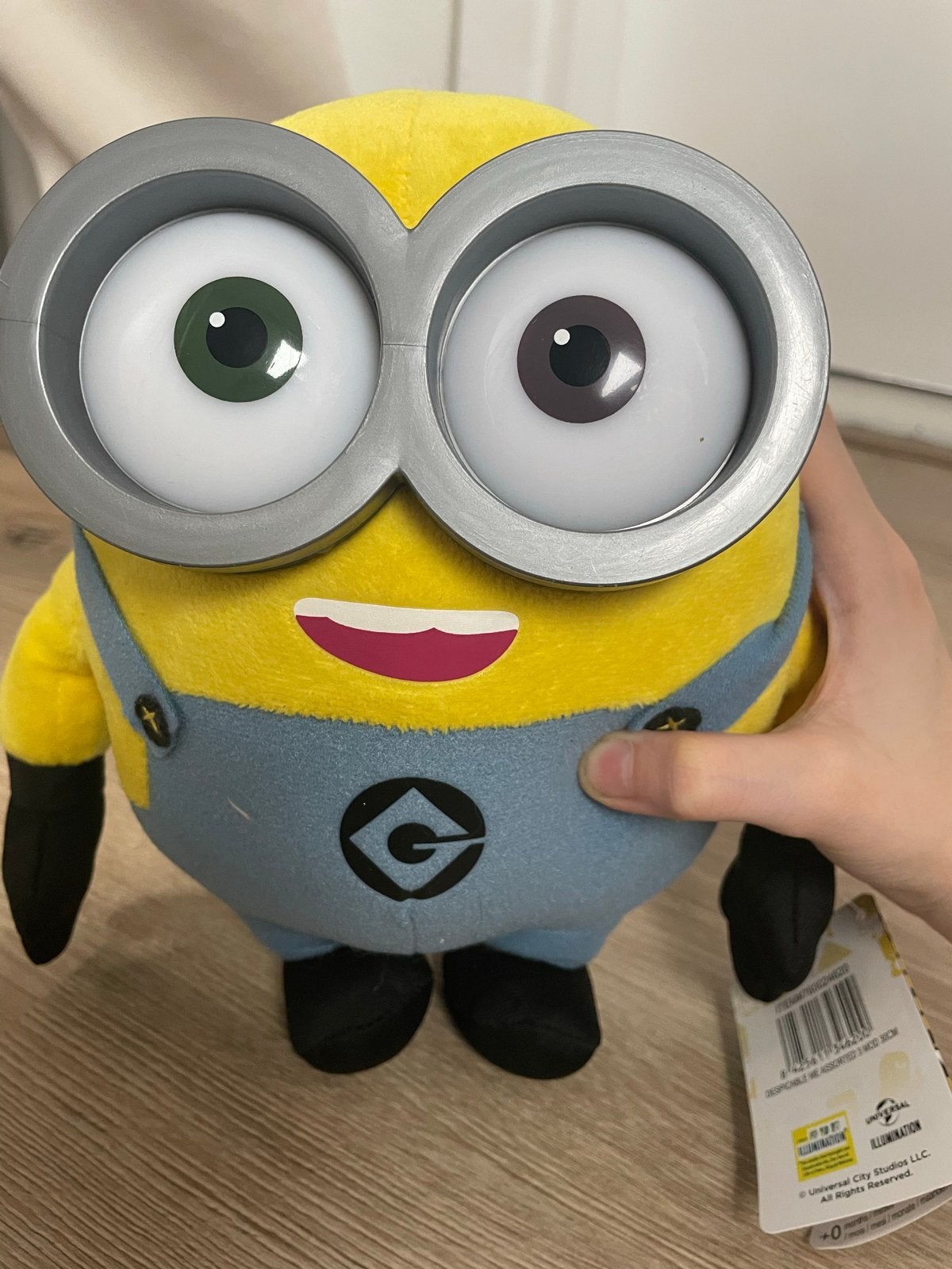 Minion knuffel met grote ogen - Zo goed als nieuw, Overige merken, Overige typen, Ophalen of Verzenden, Middelgroot (20 tot 80 cm)