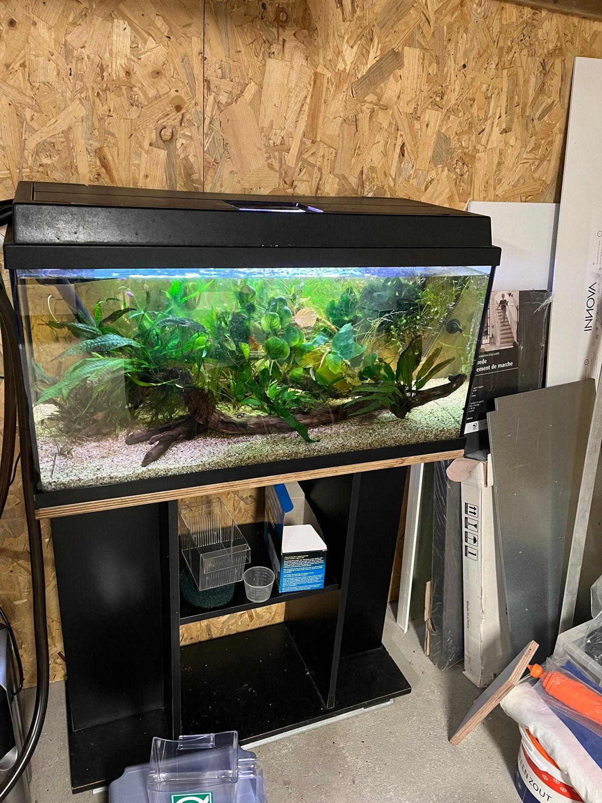 Aquarium met onderkastje, Ophalen, Gebruikt, Juwel, Inclusief deksel