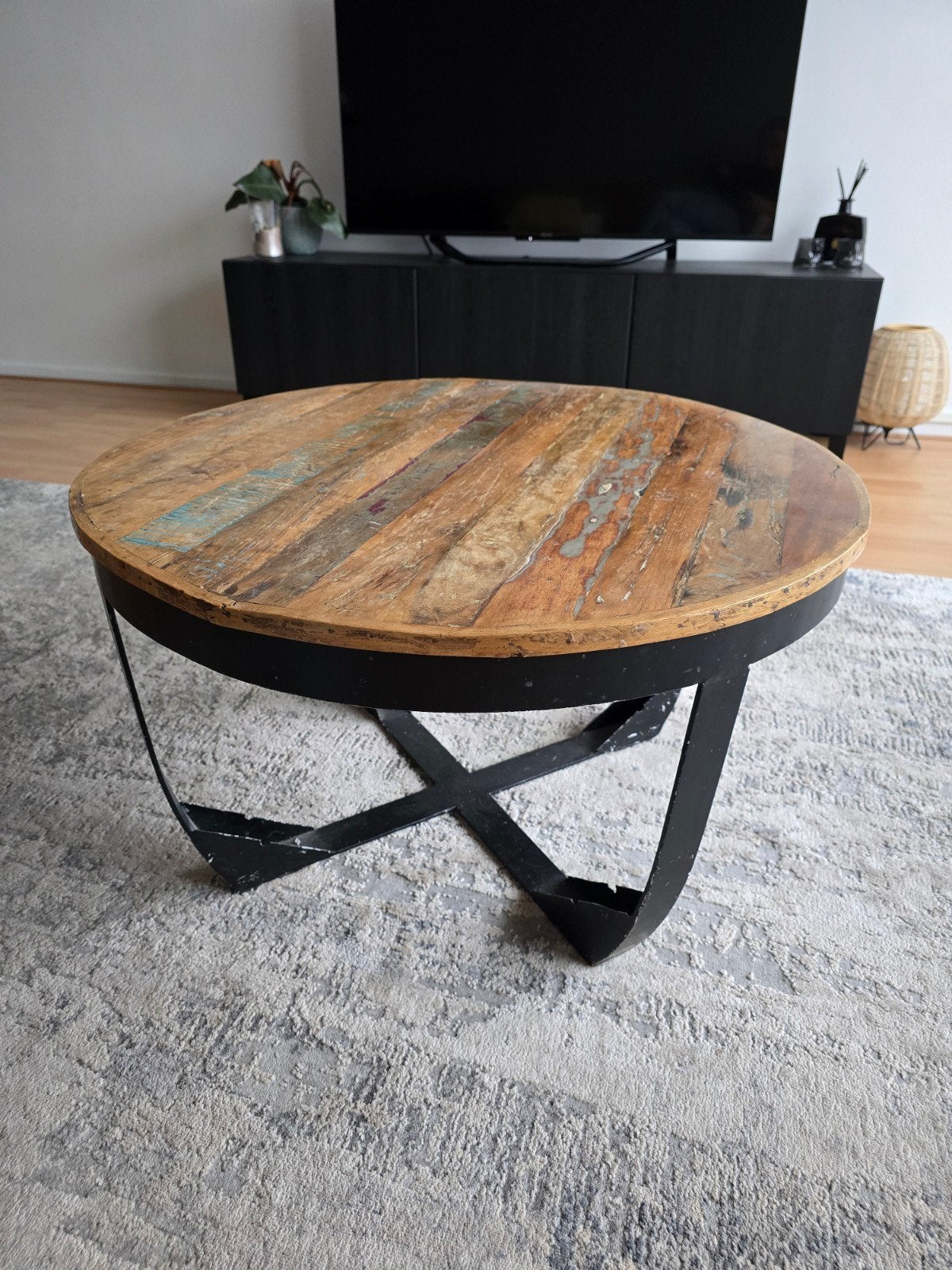 Salontafel, Huis en Inrichting, Tafels | Salontafels, Ophalen, Gebruikt, 50 tot 100 cm, Rond