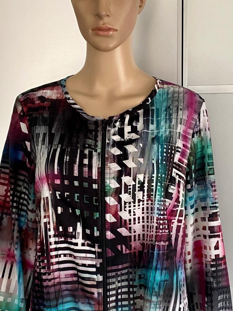 J205 Witteveen mt. 40=M jasje jack vest blouson groen blouse, Maat 38/40 (M), Ophalen of Verzenden, Zo goed als nieuw, Witteveen