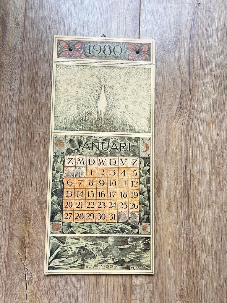 Hoytema kalender - 1980, Ophalen of Verzenden
