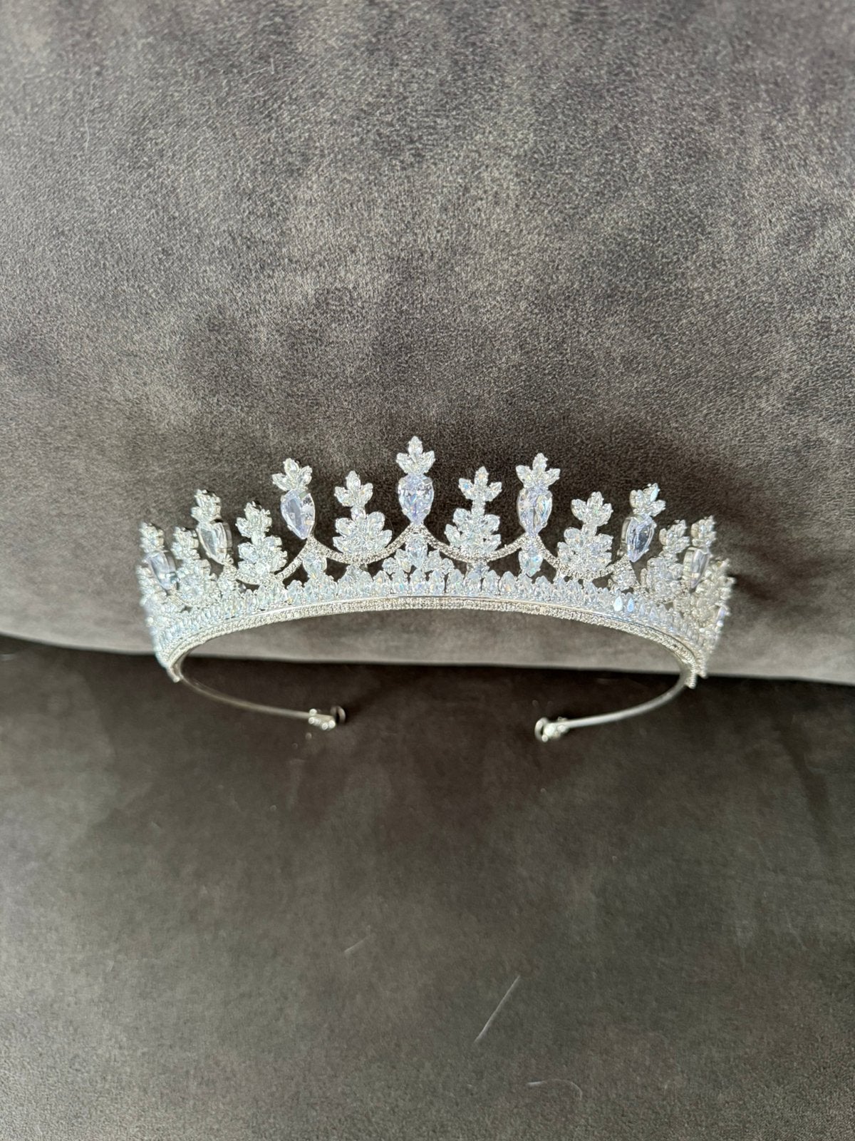 Kroon met zirconia Tiara with zirconia, Ophalen of Verzenden, Zo goed als nieuw, Accessoires