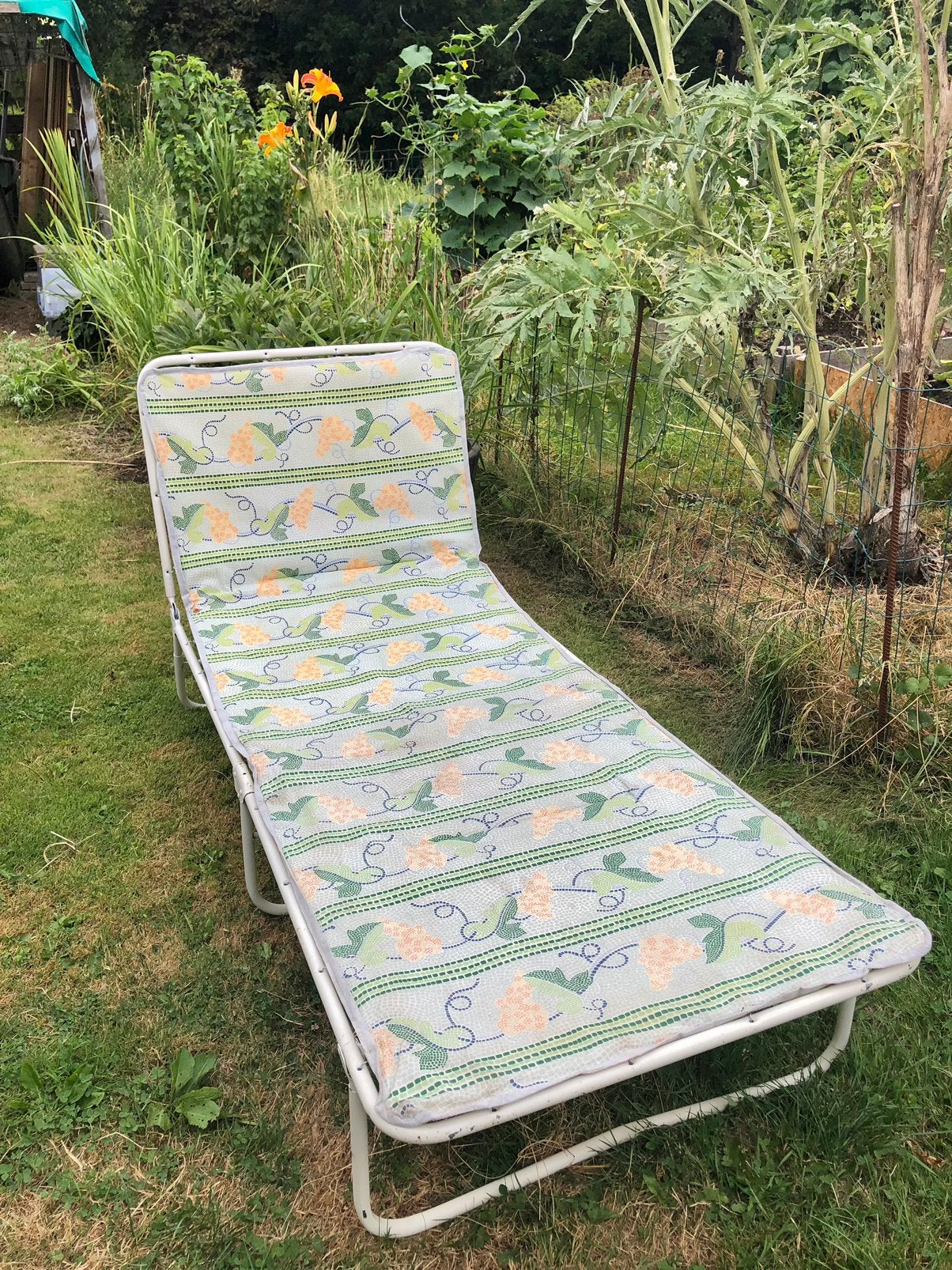 Vintage stretcher in zeer nette staat, ligbed, zonnebed, Ophalen of Verzenden, Zo goed als nieuw
