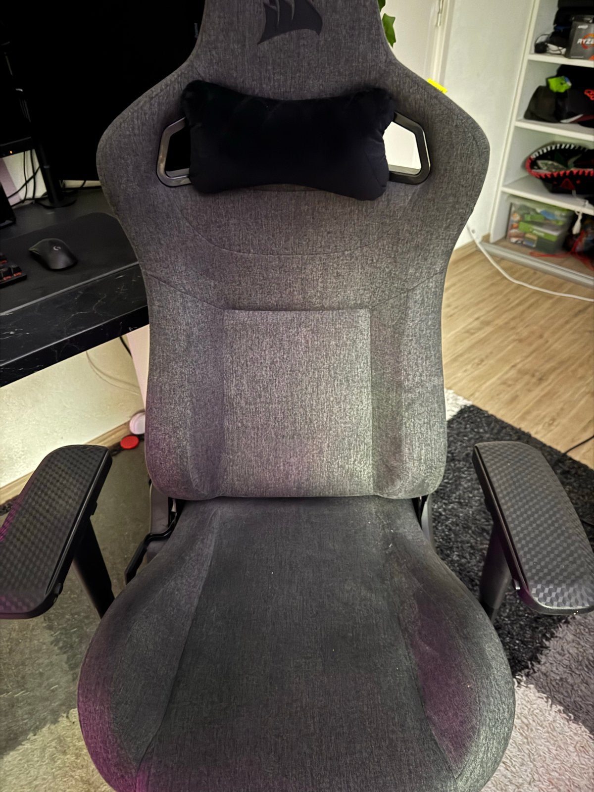 Corsair T3 Rush Gamingstoel - Zo goed als nieuw, Ophalen of Verzenden, Zo goed als nieuw, Grijs, Gaming bureaustoel