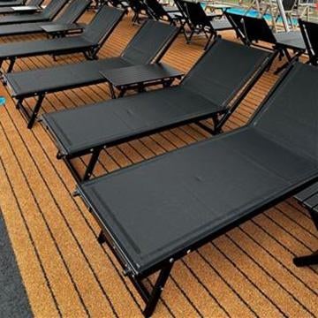 Zwarte aluminium ligbedden, Ophalen, Nieuw, Aluminium, Verstelbaar